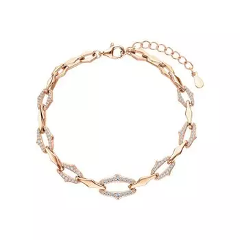 Серебряный браслет с фианитами