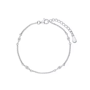 Серебряный браслет с фианитами