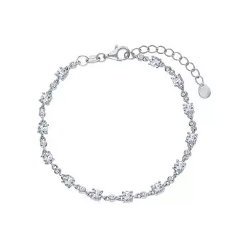 Серебряный браслет с фианитами