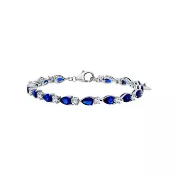 Серебряный браслет с фианитами