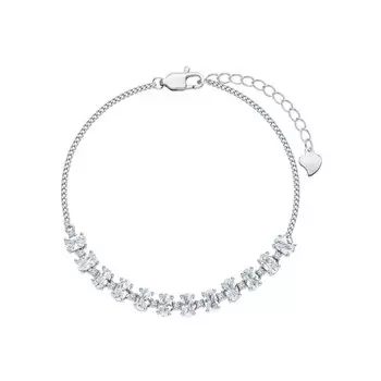 Серебряный браслет с фианитами