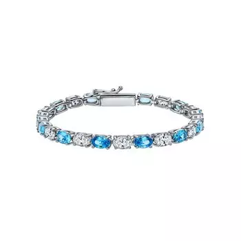 Серебряный браслет с фианитами