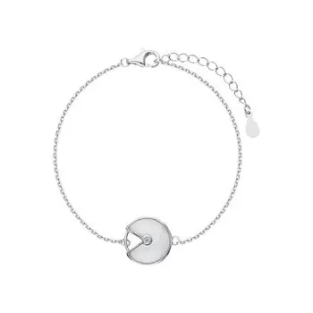 Серебряный браслет с фианитами