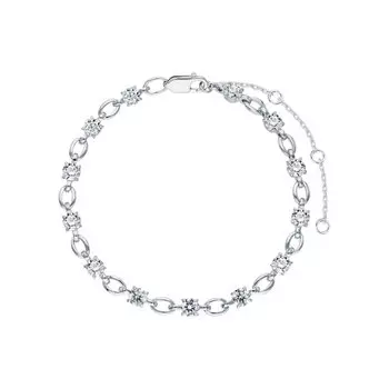 Серебряный браслет с фианитами