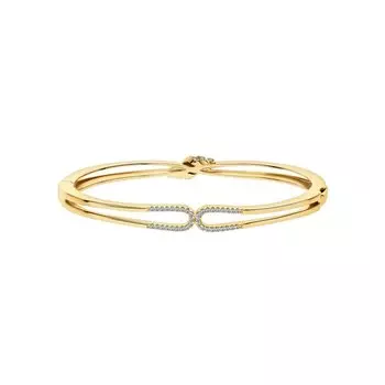 Серебряный браслет с фианитами