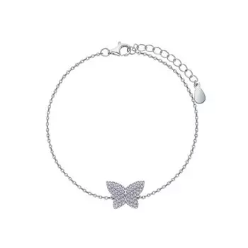 Серебряный браслет с фианитами