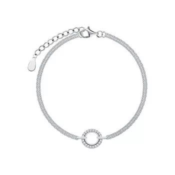 Серебряный браслет с фианитами