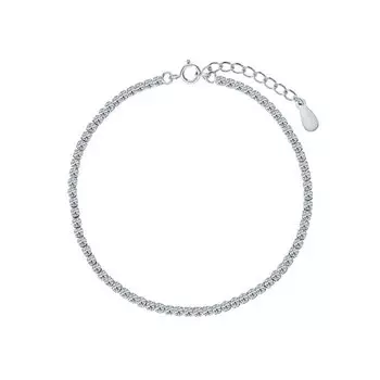 Серебряный браслет с фианитами