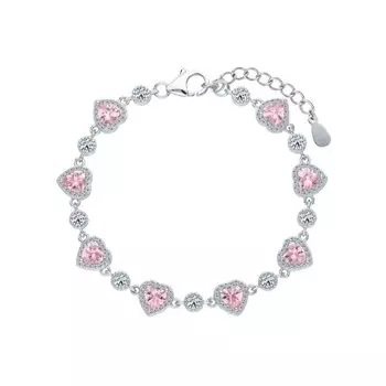 Серебряный браслет с фианитами