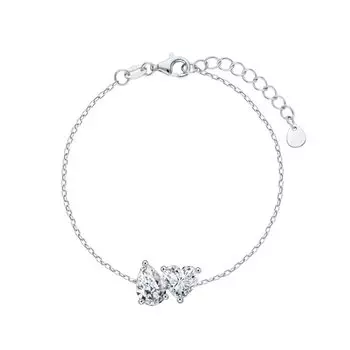 Серебряный браслет с фианитами