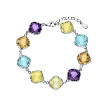 Серебряный браслет с фианитами