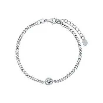 Серебряный браслет с фианитами