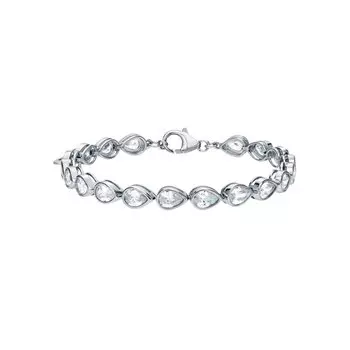 Серебряный браслет с фианитами