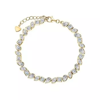 Серебряный браслет с фианитами