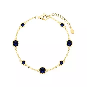 Серебряный браслет с фианитами