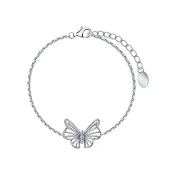 Серебряный браслет с фианитами