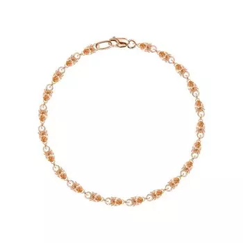 Серебряный браслет с фианитами