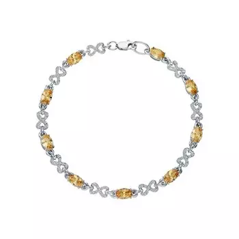 Серебряный браслет с фианитами