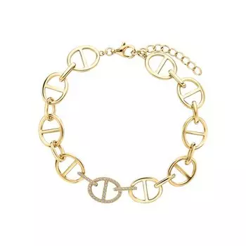 Серебряный браслет с фианитами