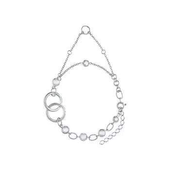 Серебряный браслет с фианитами