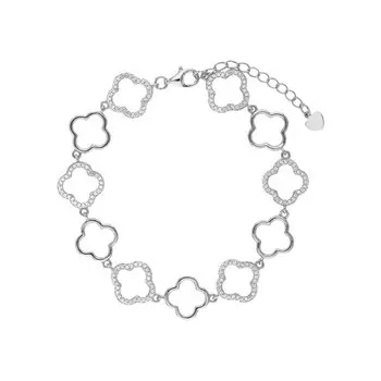 Серебряный браслет с фианитами