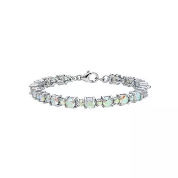 Серебряный браслет с фианитами