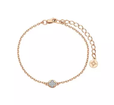 Серебряный браслет с фианитами