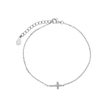 Серебряный браслет с фианитами