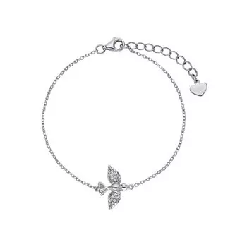 Серебряный браслет с фианитами