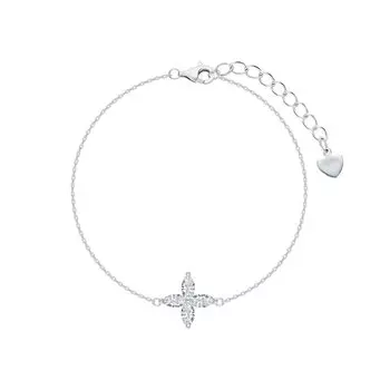 Серебряный браслет с фианитами