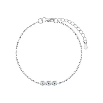 Серебряный браслет с фианитами