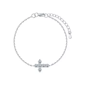 Серебряный браслет с фианитами