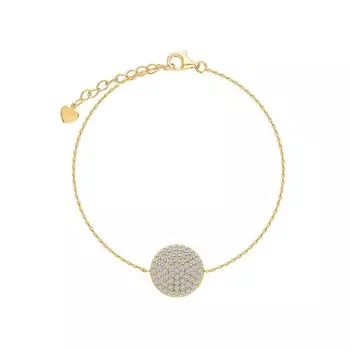 Серебряный браслет с фианитами