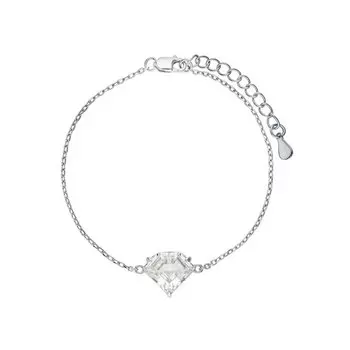 Серебряный браслет с фианитами