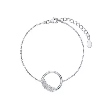 Серебряный браслет с фианитами