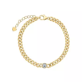 Серебряный браслет с фианитами