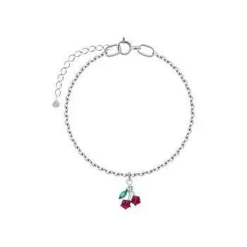 Серебряный браслет с фианитами