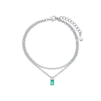 Серебряный браслет с фианитом