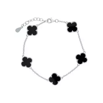 Серебряный браслет с керамикой