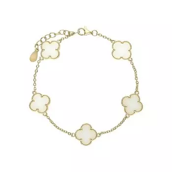 Серебряный браслет с керамикой