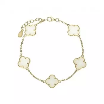 Серебряный браслет с керамикой