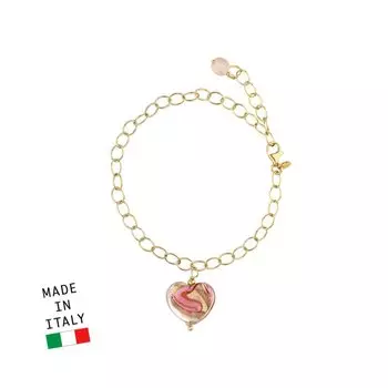 Серебряный браслет с муранским стеклом