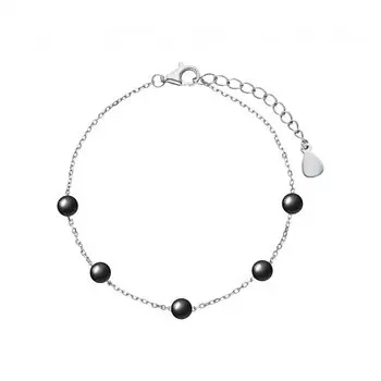 Серебряный браслет с ониксом