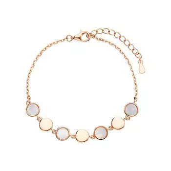 Серебряный браслет с перламутром природным