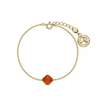 Серебряный браслет с янтарями природными