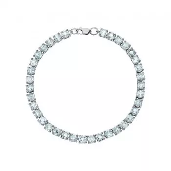 Серебряный браслет с топазами природными