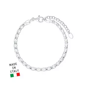 Серебряный браслет с жемчугом природным