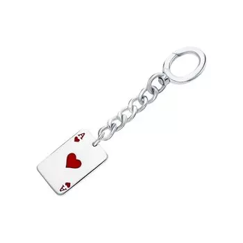 Серебряный брелок с эмалью