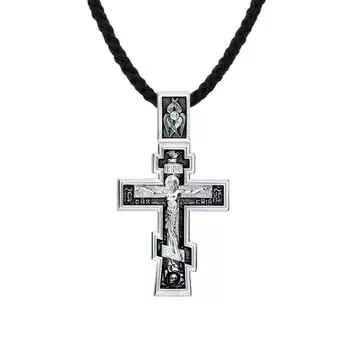 Серебряный крест-подвеска