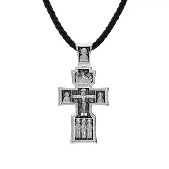 Серебряный крест-подвеска